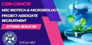 CSIR-CSMCRI MSc Biotech &