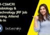 CSIR-CSMCRI Microbiology & Biotechnology JRF Job Opening, Attend Walk-In CSIR-CSMCRI Microbiology & Biotechnology