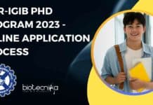 CSIR-IGIB PhD Program 2023 – Online Application Process CSIR-IGIB PhD Program 2023