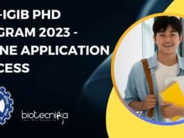 CSIR-IGIB PhD Program 2023