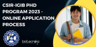 CSIR-IGIB PhD Program 2023