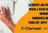 Clarivate Job For MSc, MTech & BTech Biotech, Microbiology Candidates With 0-2 Years Exp, Apply Online Clarivate Job For MSc