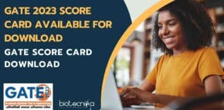GATE 2023 Score Card