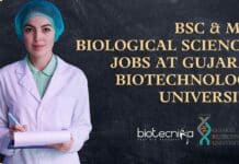 BSc & MSc Biological Sciences Jobs at Gujarat Biotechnology University GBU Biological Sciences Jobs