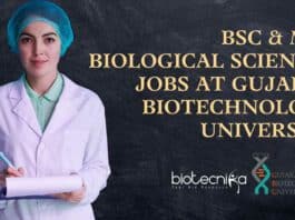 GBU Biological Sciences Jobs