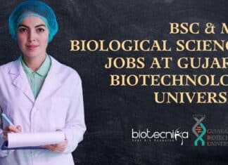 GBU Biological Sciences Jobs