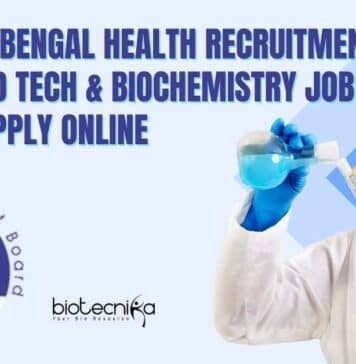 Govt West Bengal Health Recruitment Board Food Tech & Biochemistry Job Opening, Apply Online Govt WBHRB Job 2023