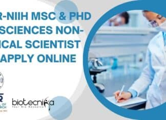 ICMR-NIIH Non-Medical Scientist
