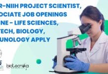 ICMR-NIIH Project Scientist, Associate Job Openings Online – Life Sciences, Biotech, Biology, Immunology Apply ICMR-NIIH Project Scientist
