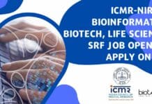 ICMR-NIRRCH Bioinformatics, Biotech, Life Sciences SRF Job Opening, Apply Online ICMR-NIRRCH Bioinformatics