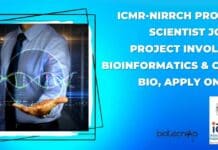 ICMR-NIRRCH Project Scientist Job In Project Involving Bioinformatics & Comp Bio, Apply Online ICMR-NIRRCH Project Scientist Job