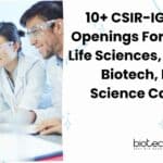 IGIB Multiple Project Vacancies