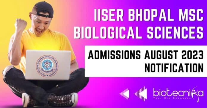 IISER Bhopal MSc Admission