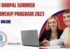 IISER Bhopal Summer Internship Program 2023, Apply Online IISER-Bhopal Summer Internship 2023