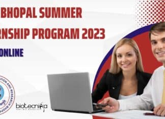 IISER-Bhopal Summer Internship 2023