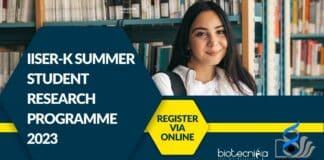 IISER Kolkata Summer Research