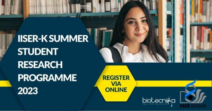 IISER Kolkata Summer Research