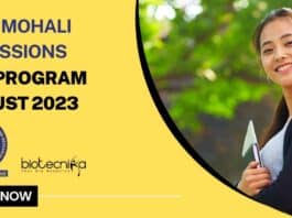 IISER Mohali 2023 Admission