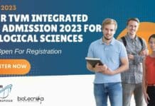 IISER TVM Integrated PhD Admission 2023 For Biological Sciences IISER TVM 2023 Integrated