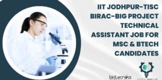 IIT Jodhpur-TiSC Project Technical Assistant