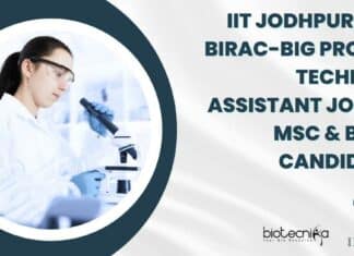 IIT Jodhpur-TiSC Project Technical Assistant