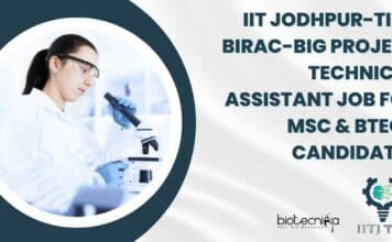 IIT Jodhpur-TiSC Project Technical Assistant
