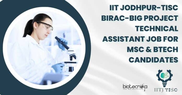IIT Jodhpur-TiSC Project Technical Assistant