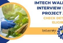 IMTECH Walk-In Interview For Project Job, Check Details, Eligibility IMTECH Job Agricultural Sciences