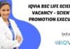 IQVIA BSc Life Sciences Vacancy – Scientific Promotion Executive Job IQVIA BSc Job 2023