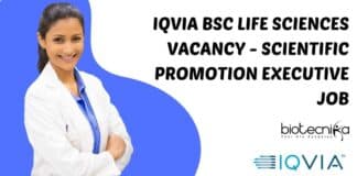 IQVIA BSc Job 2023