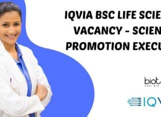 IQVIA BSc Job 2023