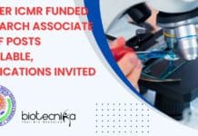 JIPMER ICMR Funded Research Associate & JRF Posts Available, Applications Invited JIPMER JRF & RA Jobs