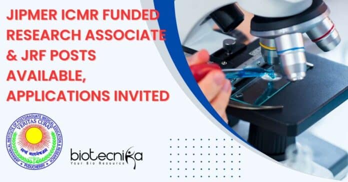 JIPMER JRF & RA Jobs