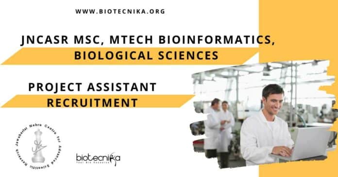 JNCASR Bioinformatics Project Job