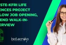 KSCSTE-KFRI Life Sciences Project Fellow Job Opening, Attend Walk-In-Interview KFRI Life Sciences Project