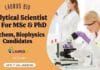 Laurus Bio Analytical Scientist Job For MSc & PhD Biochem, Biophysics Candidates Laurus Bio Analytical Scientist