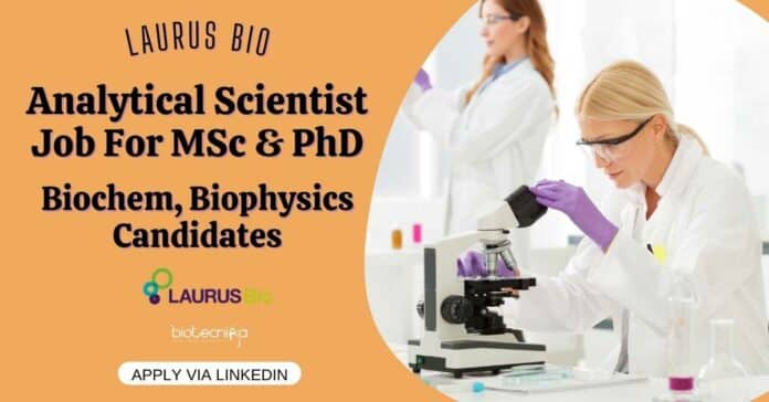 Laurus Bio Analytical Scientist