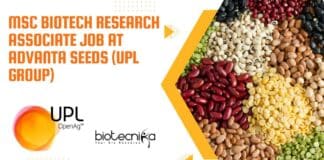 MSc Biotech Research Associate