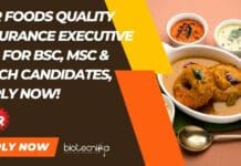 MTR Foods Quality Assurance Executive Job For BSc, MSc & BTech Candidates, Apply Now! MTR Foods Quality Assurance