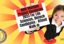 NABI Multiple Project Vacancies 2023 For Life Sciences, Biotech Candidates – Attend Walk-In NABI Mohali Jobs 2023