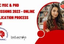 NBRC MSc & PhD Admissions 2023 – Online Application Process Open! NBRC Admissions 2023 MSc