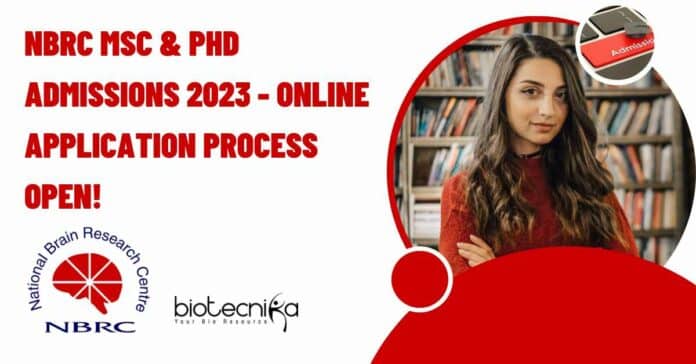 NBRC Admissions 2023 MSc