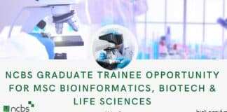 NCBS Graduate Trainee Job