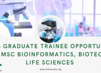 NCBS Graduate Trainee Job