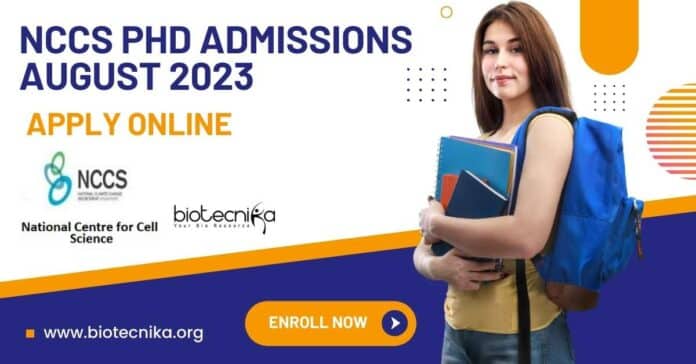 NCCS PhD 2023 Admission