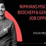 NIMHANS JRF Vacancy 2023
