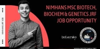 NIMHANS JRF Vacancy 2023