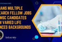 NIMHANS Multiple Research Fellow Jobs For MSc Candidates From Varied Life Sciences Backgrounds NIMHANS Research Fellow Jobs