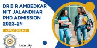 NIT Jalandhar PhD Admission 2023-24