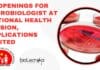 40 Openings For Microbiologist at National Health Mission, Applications Invited National Health Mission Microbiologists